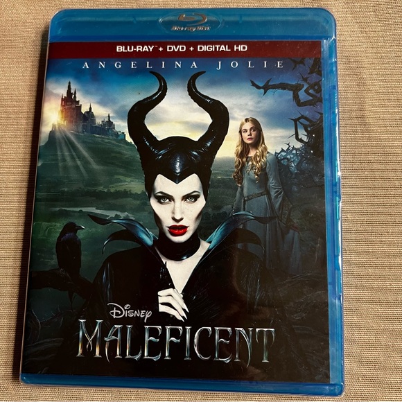 Disney Maleficent Blu-ray Combo Pack with Black and Blue Cover - Picture 1 of 2